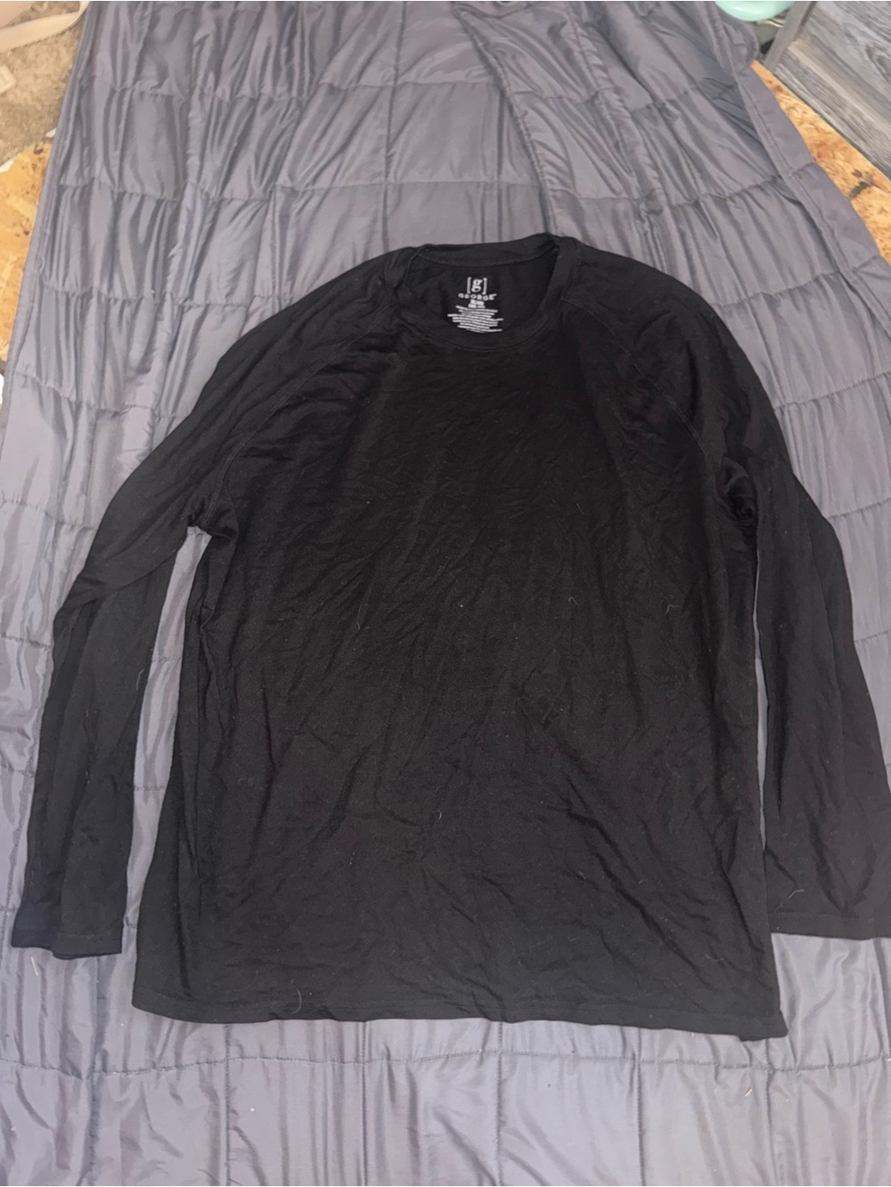 George Black Long Sleeve Crew Neck Shirt